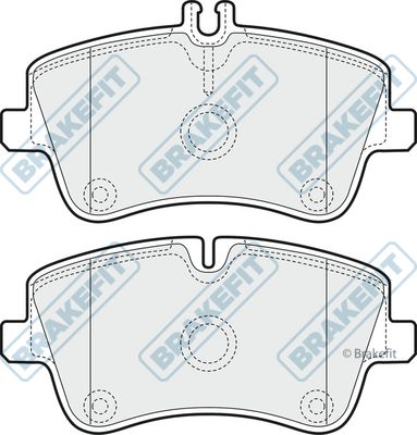 APEC BRAKING Комплект тормозных колодок, дисковый тормоз PD3049